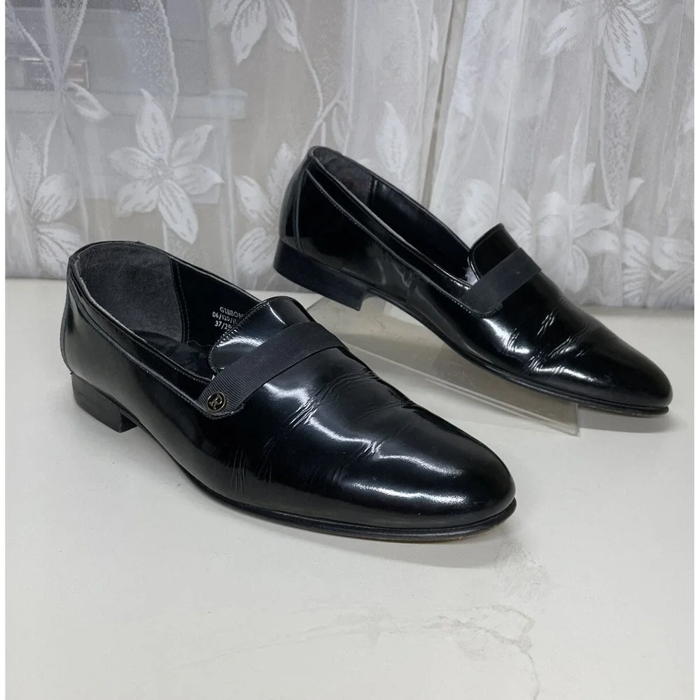 Rembrandt  Barratts Mens GIBBONS Dressy Shoes Sz 9 Black Patent Leather